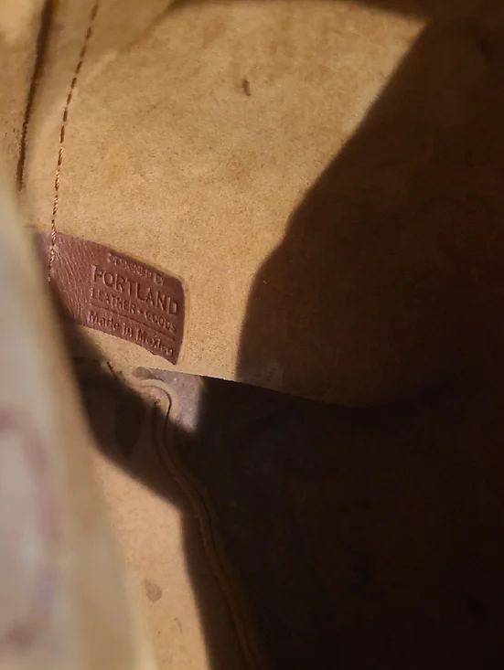 Portland Leather Goods Brown Leather Tote Bag - Picture 7 of 8